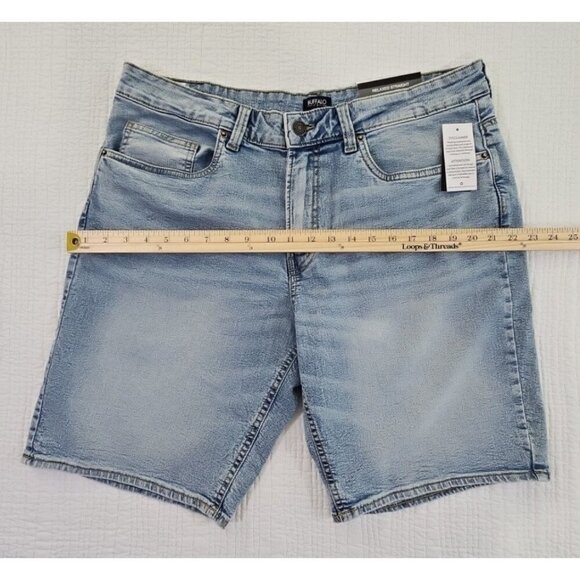 Buffalo David Bitton Dean Shorts Men's W36 Relaxed Straight Blue NWT MSRP $89 - Picture 4 of 15